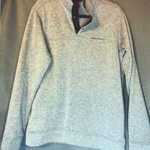 Gray Quarter-Zip Pullover